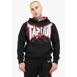 Bluza z kapturem Tapout Splashing. Czarne bluzy sportowe męskie TAPOUT, xl, bez wzorów, z bawełny, z kapturem, na jogę i pilates. Za 247.50 zł.