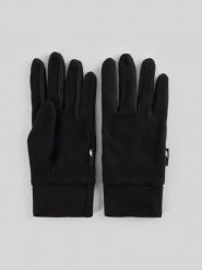 4F Rękawiczki polarowe Touch Screen uniseks - czarne M. Czarne rękawiczki damskie 4f, bez wzorów, z materiału. Za 59.99 zł.