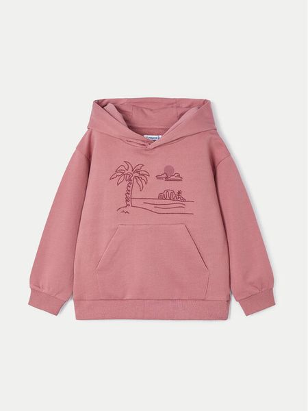 Mayoral Bluza 3414 Różowy Regular Fit. Czerwone bluzy dla dziewczynek Mayoral, bez wzorów, z bawełny, bez ramiączek, bez kaptura. Za 79.99 zł.