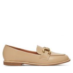 Loafersy DeeZee. Brązowe mokasyny damskie DeeZee. Za 119.99 zł.