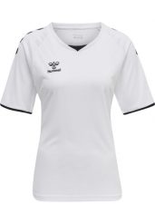 Koszulka damska Hummel hmlhmlCORE volley. Białe t-shirty damskie Hummel, l, bez wzorów, z jersey, eleganckie, bez kołnierzyka. Za 161.50 zł.