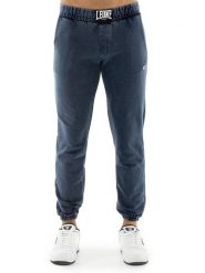 Bluza z kieszeń na co dzień na siłownię. Niebieskie bluzy męskie LEONE 1947 APPAREL, l, bez wzorów, bez kaptura, na fitness i siłownię. Za 303.12 zł.