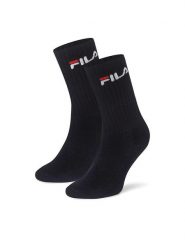 Fila Skarpety długie F4401-AW24 (2-pack) Czarny. Czarne skarpety męskie Fila, bez wzorów, z bawełny. Za 39.99 zł.