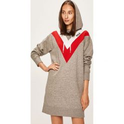 Polo Ralph Lauren - Sukienka. Szare sukienki damskie Polo Ralph Lauren, na co dzień, l, z aplikacjami, z bawełny, casualowe, bez kołnierzyka, bez ramiączek, maxi, oversize. Za 749.90 zł.