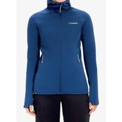 Bluza rozpinana damska Berghaus Kinetic Powerstretch Hoody Af. Niebieskie bluzy damskie Berghaus, bez wzorów, bez kaptura. Za 698.49 zł.
