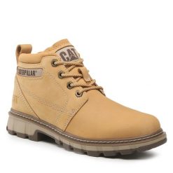 Trapery CAT Footwear. Brązowe kozaki męskie CAT Footwear, bez zapięcia. Za 629.99 zł.