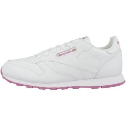 Reebok Classic Leather, dziewczęce buty sportowe, Białe. Białe buty sportowe dziewczęce Reebok, bez wzorów, ze skóry, bez zapięcia, trekkingowe, Reebok Classic. Za 211.00 zł.