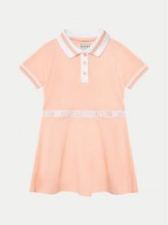 Guess Sukienka codzienna K5RK12 K7O64 Pomarańczowy Regular Fit. Brązowe sukienki dla dziewczynek Guess, z aplikacjami, z bawełny, bez ramiączek. Za 119.99 zł.