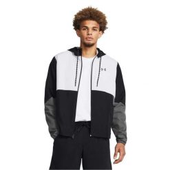 Kurtka wodoodporna Under Armour Legacy. Czarne kurtki sportowe męskie Under Armour, s, bez wzorów, z materiału. Za 384.50 zł.