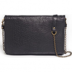 Skórzana torebka w kolorze czarnym - 30 x 21 x 5 cm. Czarne torby na ramię damskie Abaco. W wyprzedaży za 1,000.95 zł.