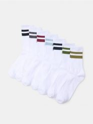 Bawełniane skarpetki 7 pack - wielobarwny. Skarpety męskie Sinsay, bez wzorów, z bawełny. Za 22.99 zł.
