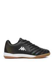 Kappa Buty halowe CEO-AW24-3C002B-J Czarny. Czarne buty sportowe chłopięce Kappa, bez wzorów, ze skóry, bez zapięcia. Za 149.99 zł.