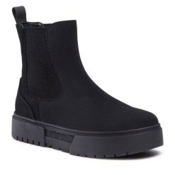 Sztyblety Jenny Fairy. Czarne botki damskie Jenny Fairy, bez obcasa, na płaskiej podeszwie, bez zapięcia. Za 169.99 zł.