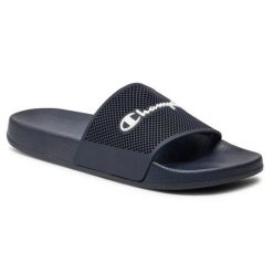 Klapki Champion Daytona Slide S22316.BS501 niebieskie. Niebieskie klapki męskie z materiału. Za 243.81 zł.