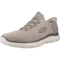 Buty sportowe Sneakersy męskie, Skechers Summits - High Range Slip-Ins. Brązowe buty sportowe męskie Skechers, bez zapięcia, trekkingowe. Za 385.99 zł.