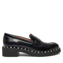 Loafersy Stuart Weitzman. Czarne mokasyny damskie Stuart Weitzman. Za 1,469.00 zł.