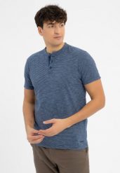 T-shirt ze stójką TM-LAB. T-shirty męskie Volcano, l, bez wzorów, z bawełny, klasyczne, bez kołnierzyka. Za 79.99 zł.