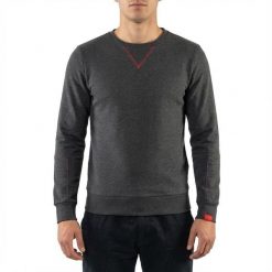 Bluza z bawełny damska NEBI ciemnoszara. Brązowe bluzy damskie Legea, bez wzorów, z bawełny, bez kaptura, na fitness i siłownię. Za 86.00 zł.