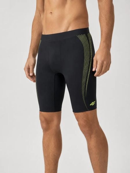 Kąpielówki męskie 4F 4FWSS26USWTM058. Czarne kąpielówki męskie 4f, l, bez wzorów, z elastanu, na fitness i siłownię. Za 47.69 zł.