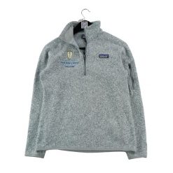 Second life - Kobaltowy polarowy sweter damski - Jak nowy. Szare swetry damskie Patagonia, bez wzorów, z polaru, sportowe, bez kołnierzyka, bez ramiączek, bez kaptura. Za 152.24 zł.