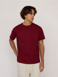 T-shirt comfort fit - brązowy. Brązowe t-shirty męskie Reserved, l, bez wzorów, z bawełny, bez kołnierzyka. W wyprzedaży za 35.99 zł.