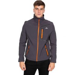 Kurtka softshellowa "Hotham" w kolorze szarym. Szare kurtki damskie Trespass Men, s, bez wzorów, bez kaptura. W wyprzedaży za 175.95 zł.