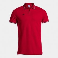 Polo Joma Confort Classic. Czerwone koszulki polo męskie Joma, m, bez wzorów, bez ramiączek. Za 140.40 zł.