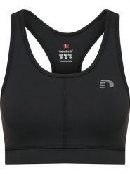 Stanik do biegania Newline core athletic. Czarne biustonosze Newline, bez wzorów, z dżerseju. Za 252.50 zł.