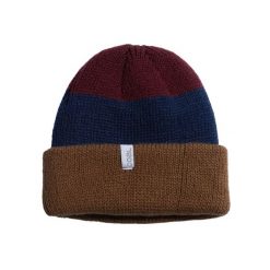 Czapka zimowa COAL FRENA dirt brown stripe. Brązowe czapki i kapelusze damskie COAL, na zimę, bez wzorów, sportowe. Za 39.00 zł.