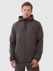 BLUZA MĘSKA 4F TRENINGOWA SZYBKOSCHNĄCA ROZPINANA TFSWM458 KOLOR BRĄZOWY. Brązowe bluzy męskie 4f, l, bez wzorów, z bawełny, bez kaptura, do biegania. Za 269.99 zł.