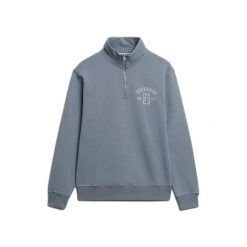 Bluza z zamkiem 1/2 Superdry Athletic Essentials. Niebieskie bluzy męskie Superdry., m, bez wzorów, bez kaptura. Za 349.55 zł.