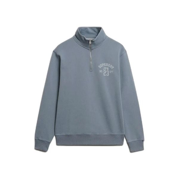 Bluza z zamkiem 1/2 Superdry Athletic Essentials. Niebieskie bluzy męskie Superdry., xl, bez wzorów, bez kaptura. Za 344.20 zł.