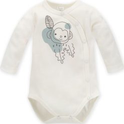 PINOKIO Body z długim rękawem niemowlęce wyprawka rozpinane Slow Life Pinokio ecru 50. Body niemowlęce Pinokio, bez wzorów, bez ramiączek. Za 39.90 zł.