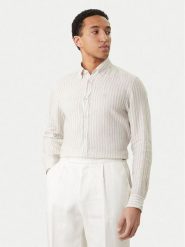 BOSS Koszula H-Liam 50560595 Beżowy Regular Fit. Brązowe koszule męskie Boss, m, bez wzorów, ze lnu, bez kołnierzyka, bez ramiączek. Za 629.99 zł.