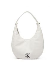 Calvin Klein Torebka Buckle Small Bag LV04F3513G Biały. Białe torebki do ręki damskie Calvin Klein, bez wzorów, ze skóry, bez dodatków. Za 409.99 zł.