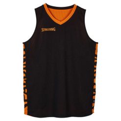 Jersey Spalding Essential Reversible. Brązowe koszulki sportowe męskie Spalding, m, bez wzorów, z jersey, bez kołnierzyka, bez ramiączek, na fitness i siłownię. W wyprzedaży za 94.45 zł.