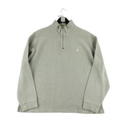 Second life - Męski sweter z kominem i ćwiekami - Jak nowy. Szare buty sportowe męskie Ralph Lauren, bez zapięcia, na golfa. Za 253.76 zł.