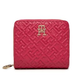 Portfel Tommy Hilfiger. Czerwone portfele damskie Tommy Hilfiger, bez wzorów. Za 239.99 zł.