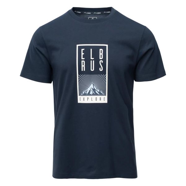 T-shirt Elbrus Espace. Niebieskie t-shirty męskie ELBRUS, l, bez wzorów, z bawełny, eleganckie, bez kołnierzyka. Za 87.19 zł.