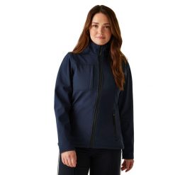 Kurtka Softshellowa Damska Wodoodporność Octagon II. Niebieskie kurtki damskie Regatta, xl, bez wzorów, z materiału, bez kaptura. Za 165.99 zł.