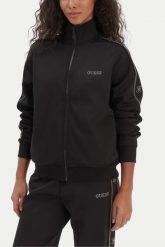 GUESS Czarna rozpinana bluza damska z lamapsami i cyrkoniami Octavia, Rozmiar M. Czarne bluzy damskie Guess, m, z aplikacjami, bez kaptura. W wyprzedaży za 279.99 zł.
