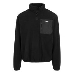 Polarowy Top Męski Suwak Do Połowy Frankie. Czarne bluzy męskie Regatta, na zimę, l, bez wzorów, z polaru, bez kaptura. Za 125.99 zł.