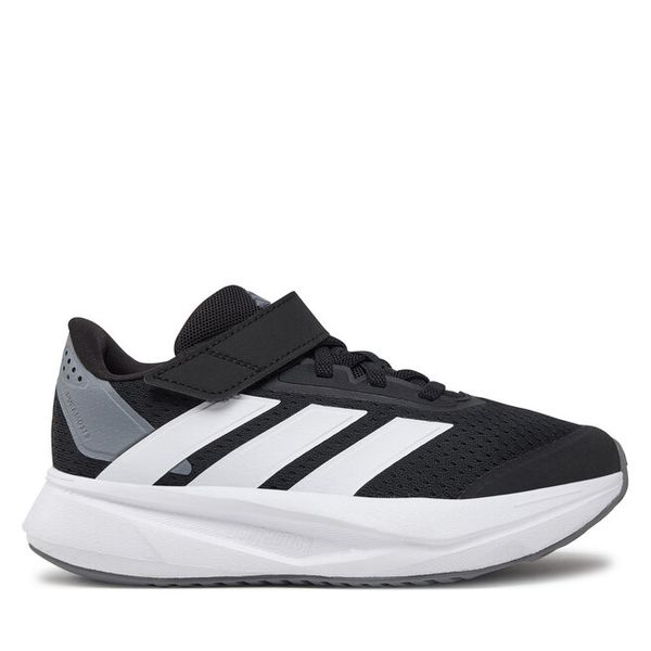 Sneakersy adidas. Czarne trampki i tenisówki chłopięce Adidas, bez wzorów, bez zapięcia. Za 159.99 zł.