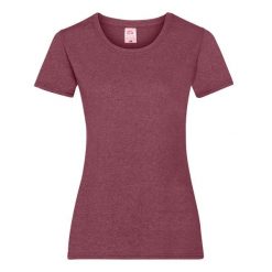 Koszulka Damska Valueweight. Brązowe koszulki sportowe damskie Fruit of the Loom, xl, bez wzorów, bez kołnierzyka, bez ramiączek, trekkingowe. Za 30.99 zł.