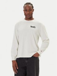 Levi's® Longsleeve Authentic 005N7-0000 Kremowy Regular Fit. Białe bluzki z długim rękawem męskie m, bez wzorów, z bawełny, bez kołnierzyka. Za 149.99 zł.
