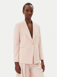Maryley Marynarka 25EB187/M27/43PY Różowy Regular Fit. Czerwone żakiety damskie Maryley, m, bez wzorów, z syntetyku. Za 269.99 zł.