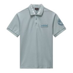 Koszulka polo męska Napapijri E-Amundsen 1. Czerwone koszulki polo męskie Napapijri, m, bez wzorów, bez ramiączek. Za 439.99 zł.