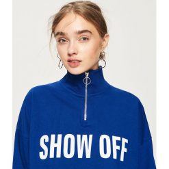 Bluza z golfem - Niebieski. Bluzy damskie marki Sinsay. W wyprzedaży za 39.99 zł.