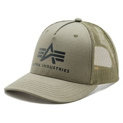 Czapka z daszkiem Alpha Industries. Brązowe czapki i kapelusze męskie Alpha Industries, bez wzorów. Za 119.99 zł.