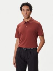 Calvin Klein Polo Supima LV04LB276G Brązowy Regular Fit. Brązowe koszulki polo męskie Calvin Klein, l, bez wzorów, z bawełny, bez ramiączek. Za 299.99 zł.